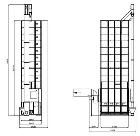 Low Temperature Circulating Paddy Dryer Machine Biomass / Coal Furnace Drive